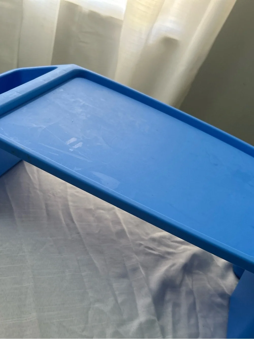 Blue Kids Activity Table Tray - Durable Plastic